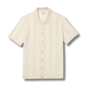 Seawool Sweater Shirt - White Lotus – Neutral Beach Stripe