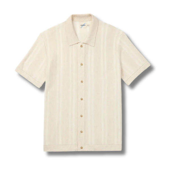 Seawool Sweater Shirt - White Lotus – Neutral Beach Stripe
