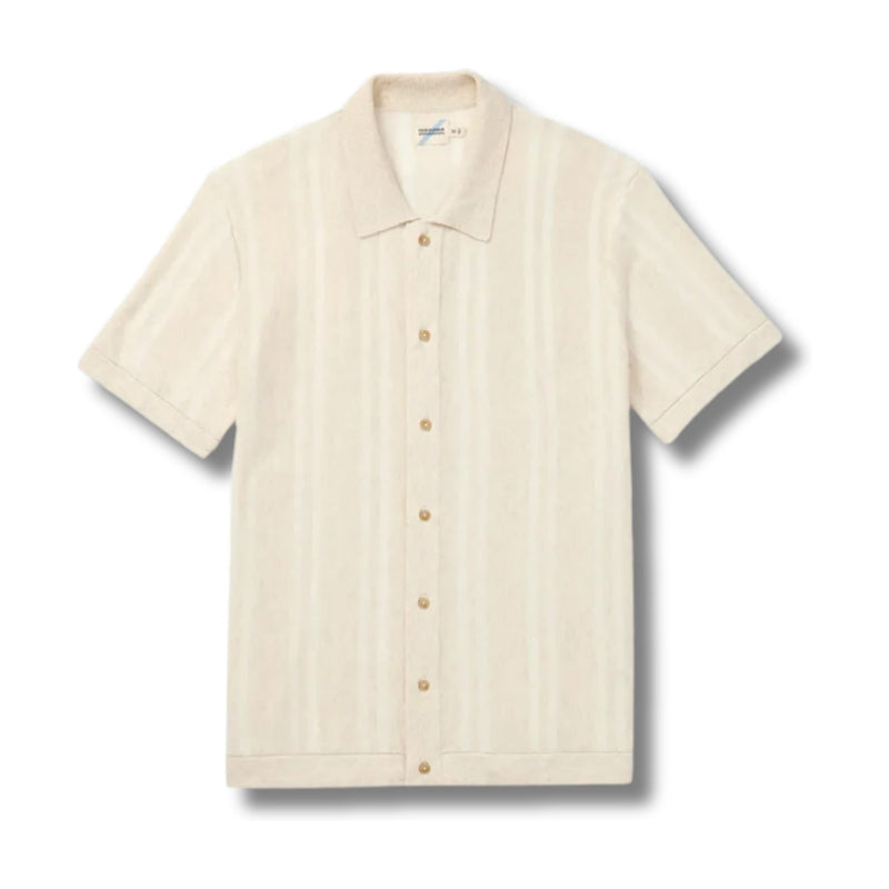 Seawool Sweater Shirt - White Lotus – Neutral Beach Stripe