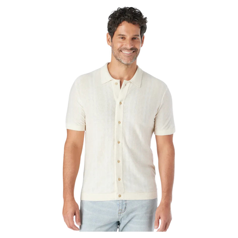 Seawool Sweater Shirt - White Lotus – Neutral Beach Stripe