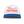 Front view of Sendero Easy Does It Hat in White and Red featuring a retro-style embroidered “Easy Does It” patch on a structured white crown with a red curved brim