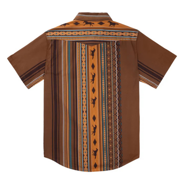 Serape Pearl Snap Button Up - Rooster 