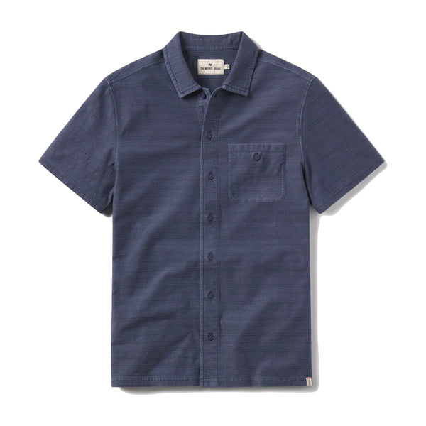 Sequoia Jacquard Button Down – Harbor Blue