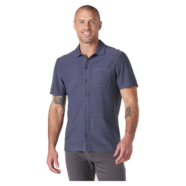 Sequoia Jacquard Button Down – Harbor Blue