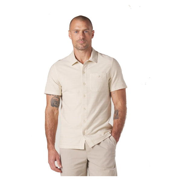 Sequoia Jacquard Button Down – Bone