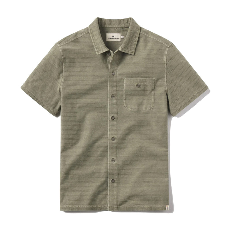 Sequoia Jacquard Button Down – Moss