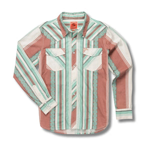 Serape Pearl Snap Shirt - Rooster 