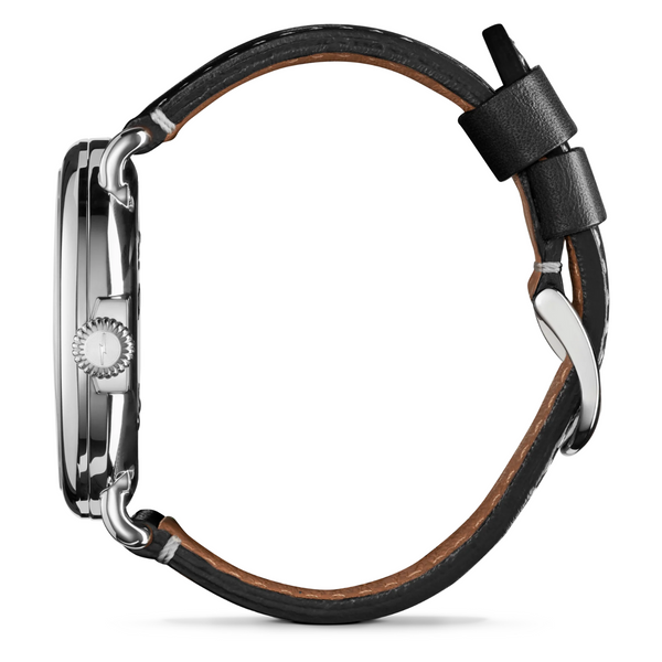 Runwell Sub Second 47mm Black Leather Strap - Rooster 