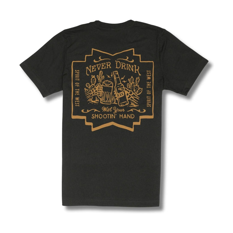 Shootin' Hand Salud T-Shirt – Black