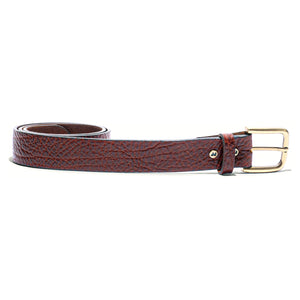 Shrunken American Bison Leather Belt - Rooster 