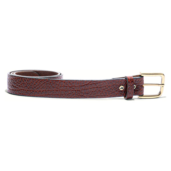 Shrunken American Bison Leather Belt - Rooster 