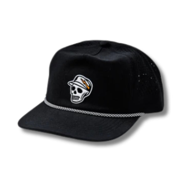 Skull Caddie Performance Rope Hat – Black