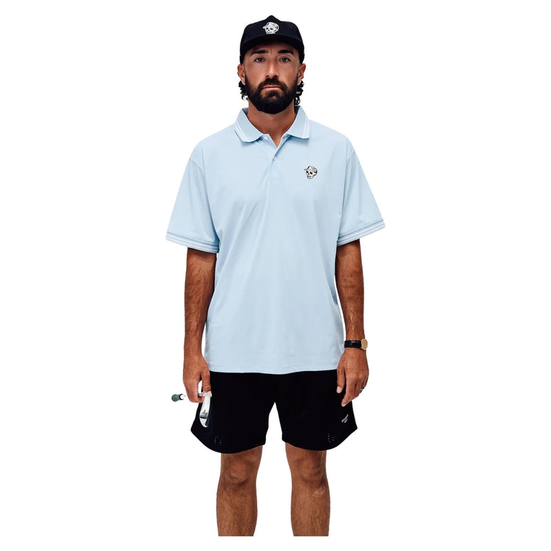 Skull Caddie Tip Polo – Marine Layer Blue