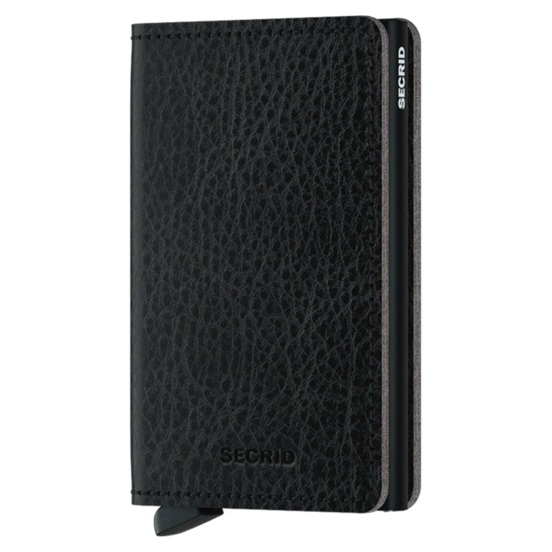 SlimWallet – Vegetable Tanned Black - Black