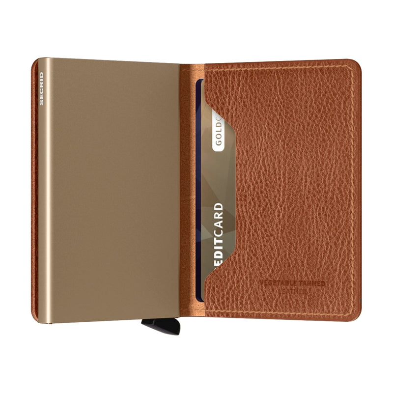 SlimWallet – Vegetable Tanned Caramello - Sand