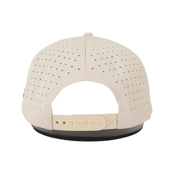 Back view of Waggle Snapper Hat with adjustable snapback closure and perforated mesh panels for comfort and airflow