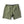 Flat lay of Vissla Solid Sets Ecolastic Boardshort in Surplus highlighting the drawstring waist, 17.5