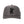 Front view of Waggle Sasquatch Hat in Grey featuring a detailed embroidered Sasquatch swinging a golf club on a structured five-panel crown