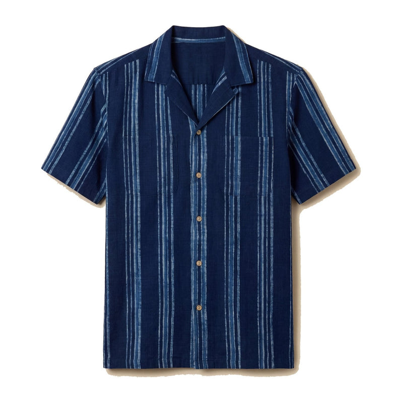 Ss Indigo Camp Shirt – NBB