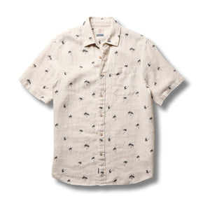 Ss Palma Linen Shirt - Rooster 