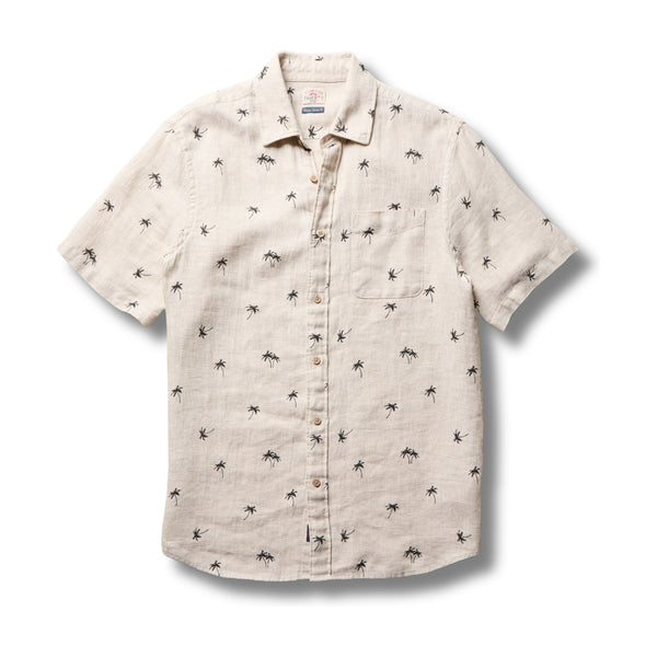 Ss Palma Linen Shirt - Rooster 