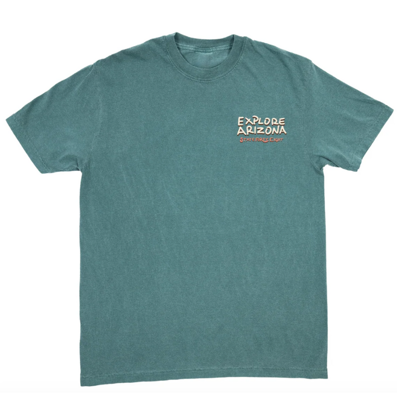 Explore Arizona Heavy Weight Tee – Blue Spruce