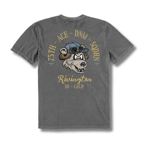 Supima Tee - Bear Pilot Carbon - Rooster 