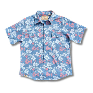 Tahitian Pareu – Red White and Blue