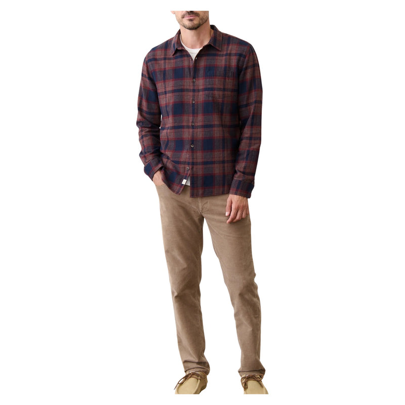 Tahoe Flannel Shirt – Navy/Burgandy Plaid