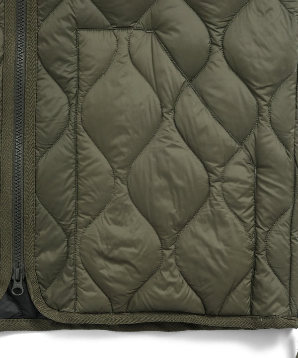 Military Hi Neck W-Zip Down Jacket (Soft Shell) - Rooster 
