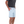 Side view of Tenore Bedford Chino Short in Light Blue showing a modern silhouette, soft cotton fabric, and functional side pockets