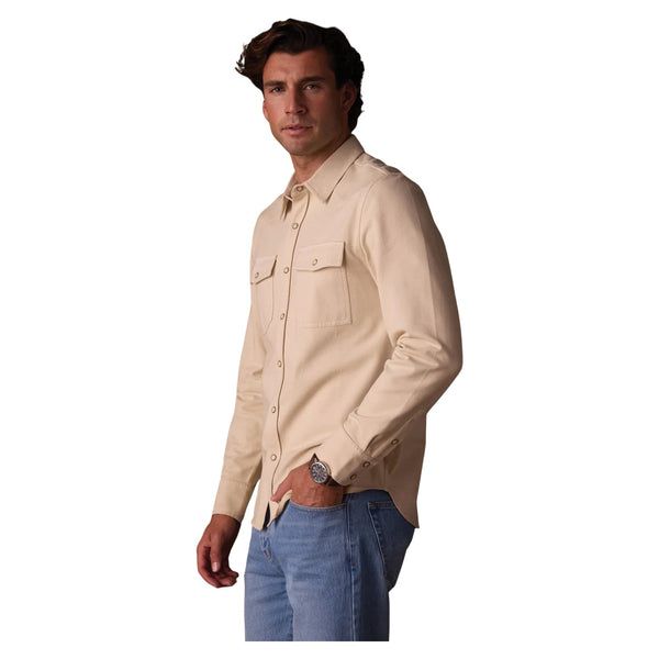 Tentoma Stretch Vintage Button Up – Bone