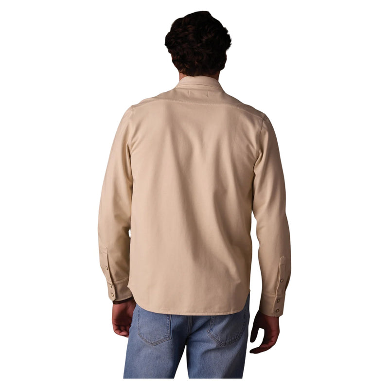Tentoma Stretch Vintage Button Up – Bone