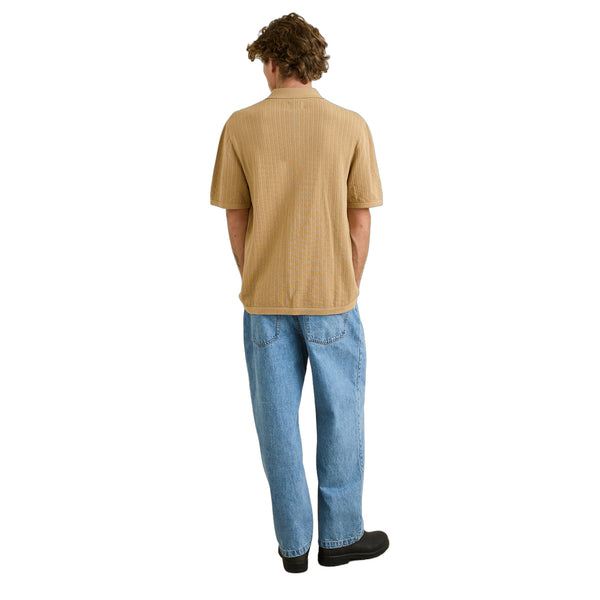 Textured Knit Ss Shirt
