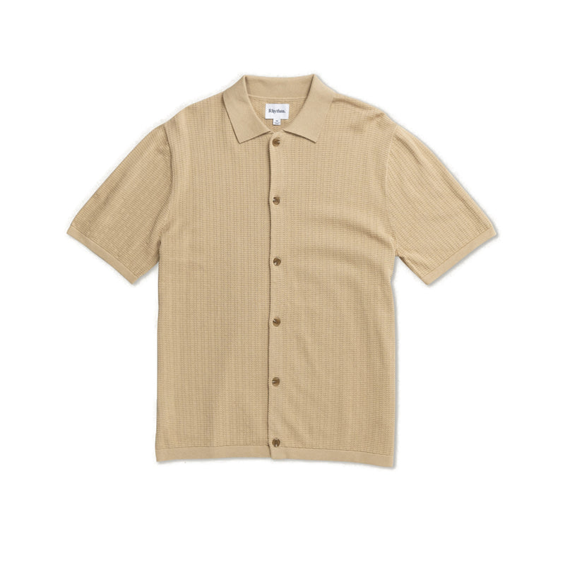 Textured Knit Ss Shirt
