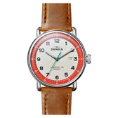 The Canfield Model C56 43MM Bourbon Leather Strap