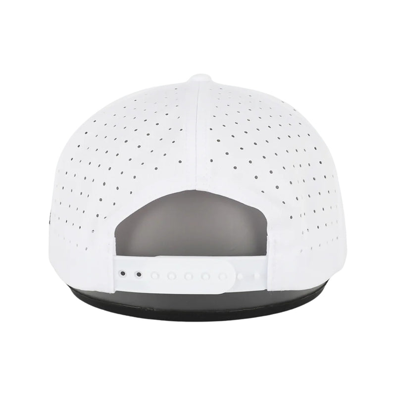Back view of Waggle The Chase Hat with an adjustable snapback closure and ventilated mesh for added airflow