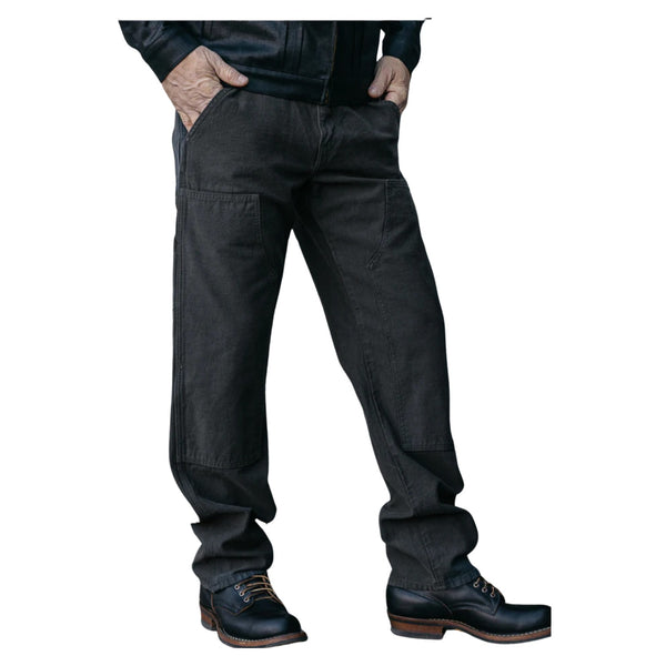 The Double Knee Pants Classic Straight - Concrete - Rooster 