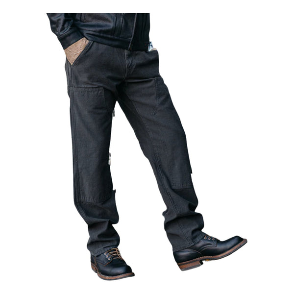 The Double Knee Pants Classic Straight - Concrete - Rooster 