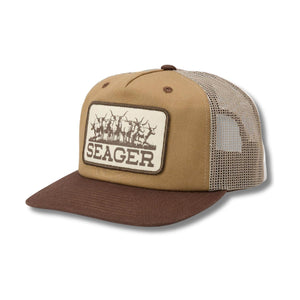 The Herd Snapback Tan/ Brown - Rooster 