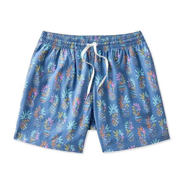 The Pineapple Sketches 5.5" (Classic Lined Swim Trunk) - Rooster 