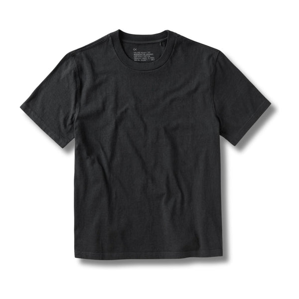 The S/S Big Heavy Tee – Washed Black