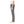 Side view of Frame The Straight Jean in Bonair Grey with classic five-pocket styling on model – Rooster