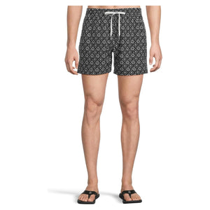The Sundials- Black 5.5" (Classic Lined Swim Trunk) - Rooster 