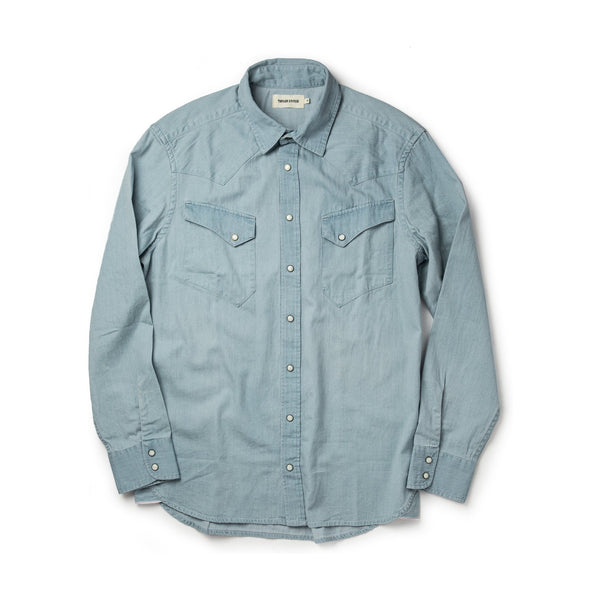 The Western Shirt – Washed Denim