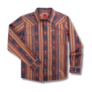 The Wyatt Pearl Snap Serape Shirt – Chevron Stripe - Tulsa