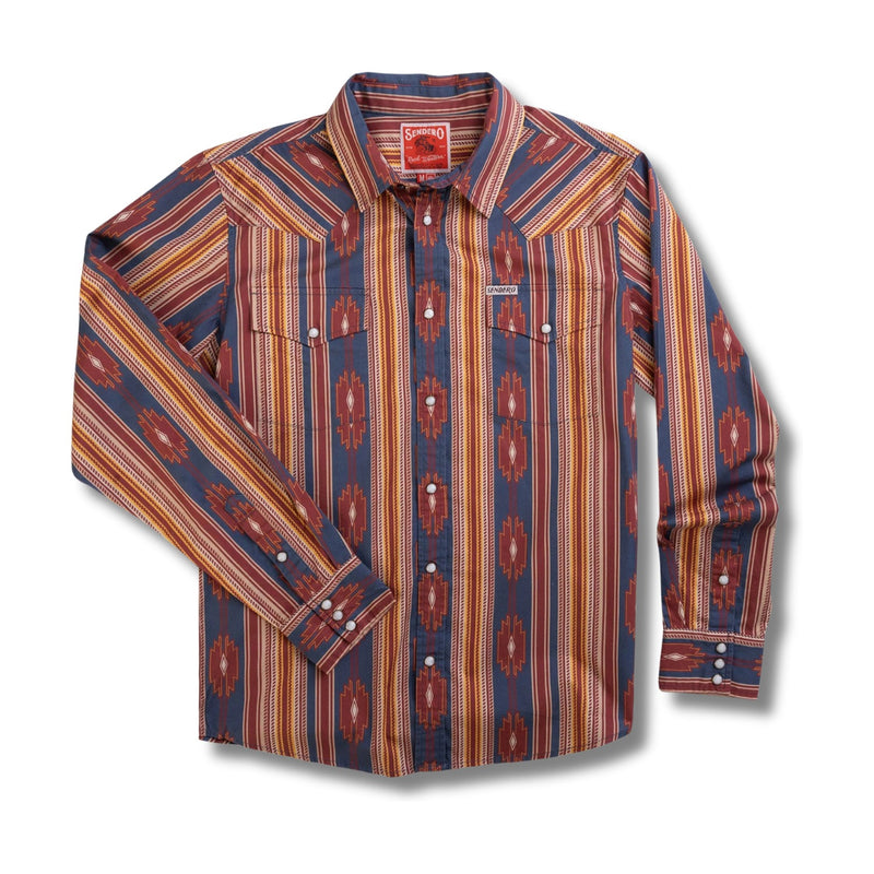 The Wyatt Pearl Snap Serape Shirt – Chevron Stripe - Tulsa