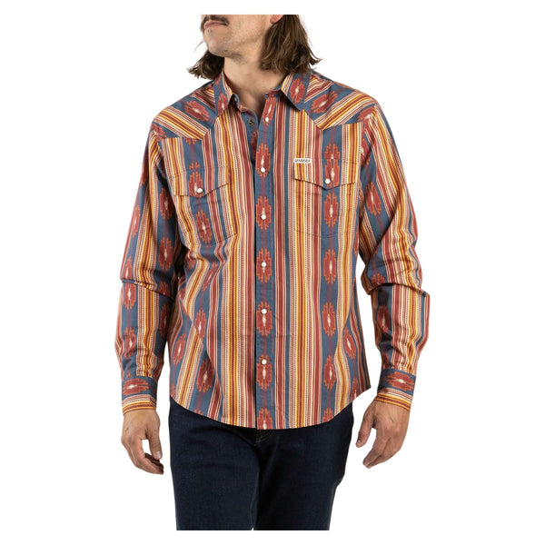 The Wyatt Pearl Snap Serape Shirt – Chevron Stripe - Tulsa
