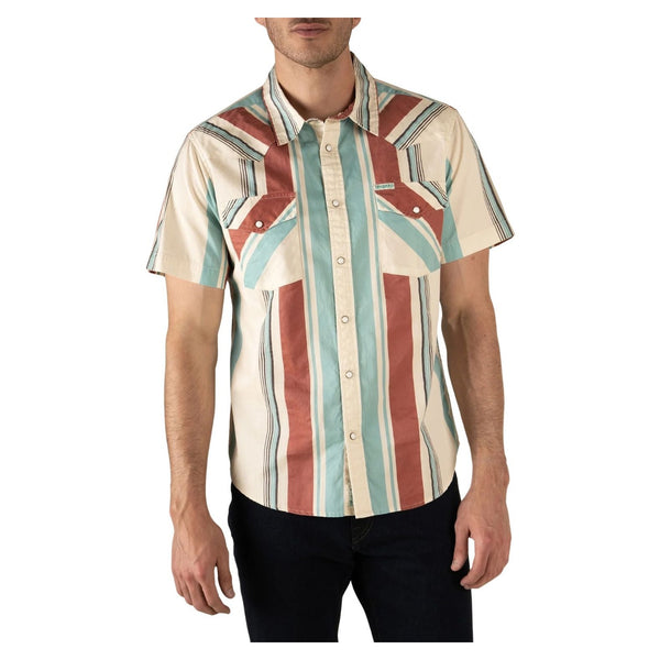 The Wyatt Pearl Snap Short Sleeve - Rooster 