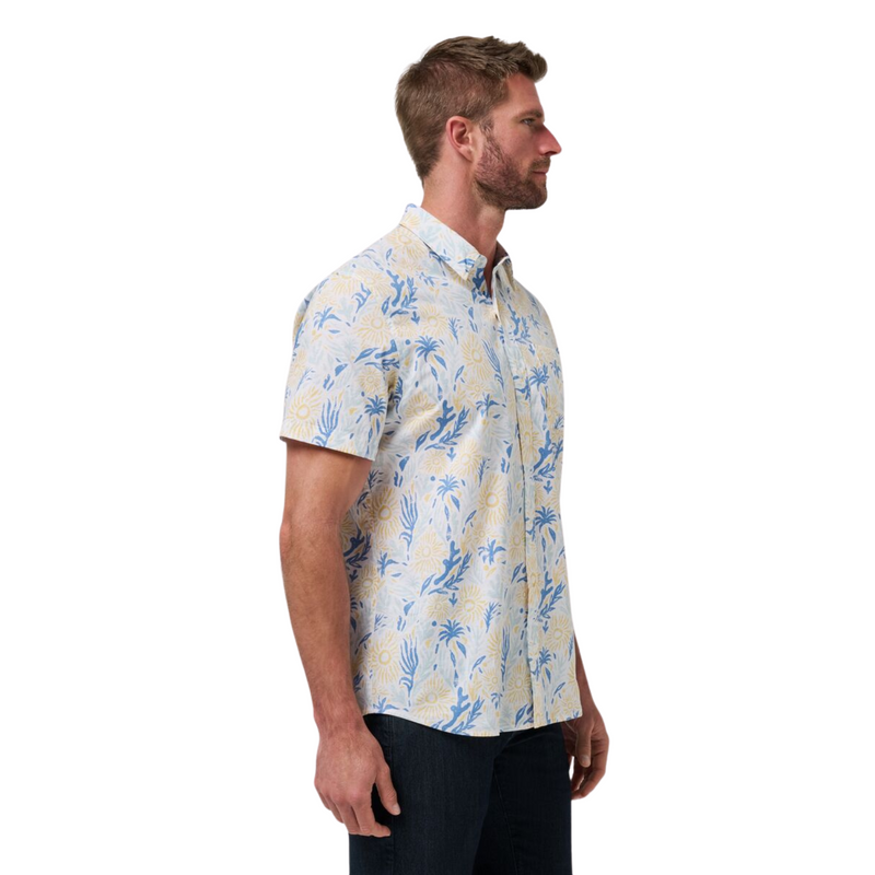 Souvenir City Button Up – White